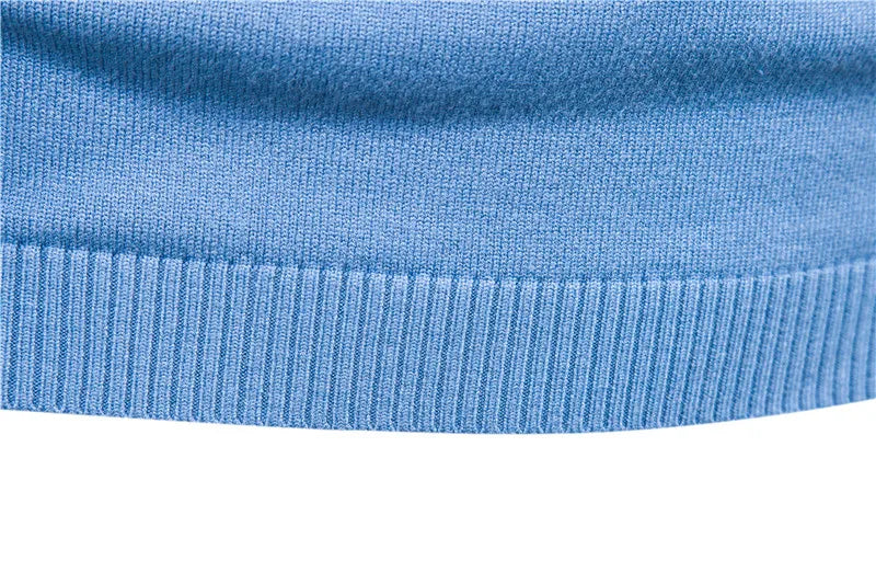 Men’s Classic Turtleneck Sweater – Slim Fit, Solid Color, Warm Winter Pullover