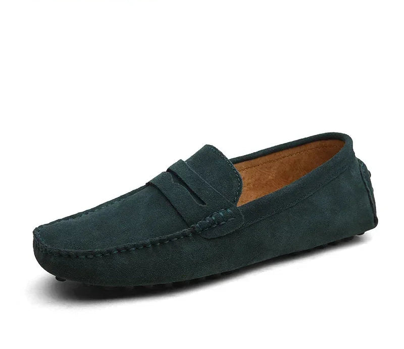 Navy Suede Loafers – Old Money Elegance