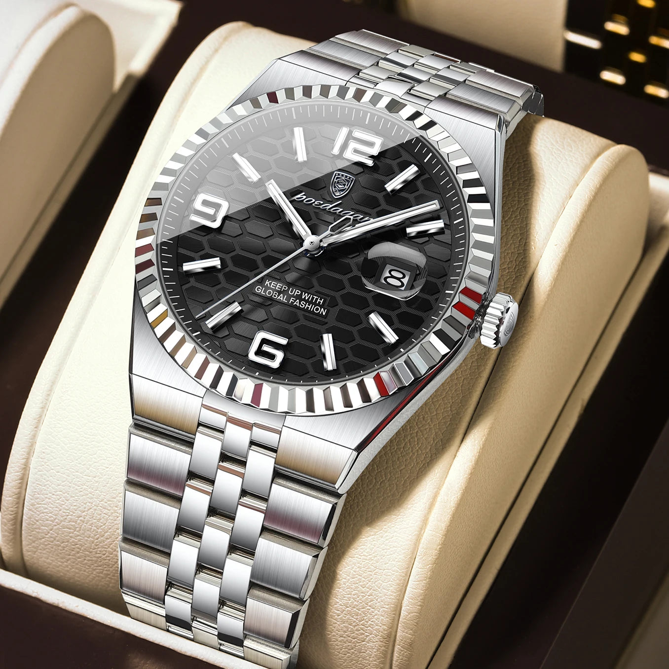 Luxury Men Watch Stainless - Steel Quartz Men's Waterproof
