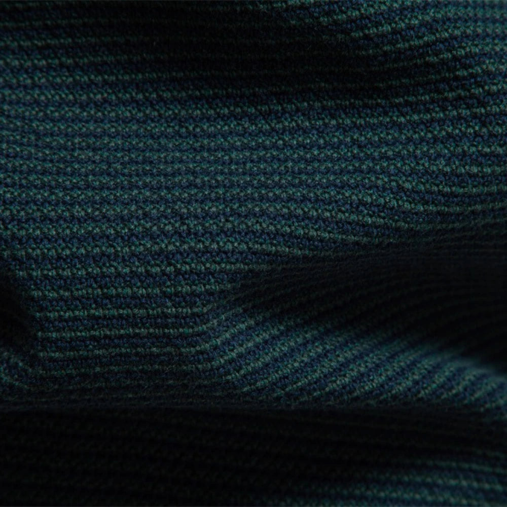 Maglione da uomo in cotone con mezza zip – Pullover caldo lavorato a maglia con collo alto