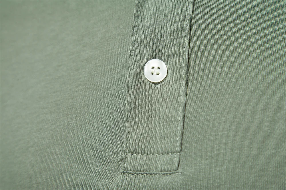 100% Cotton Embroidery Men's Polo New Summer Brand Social