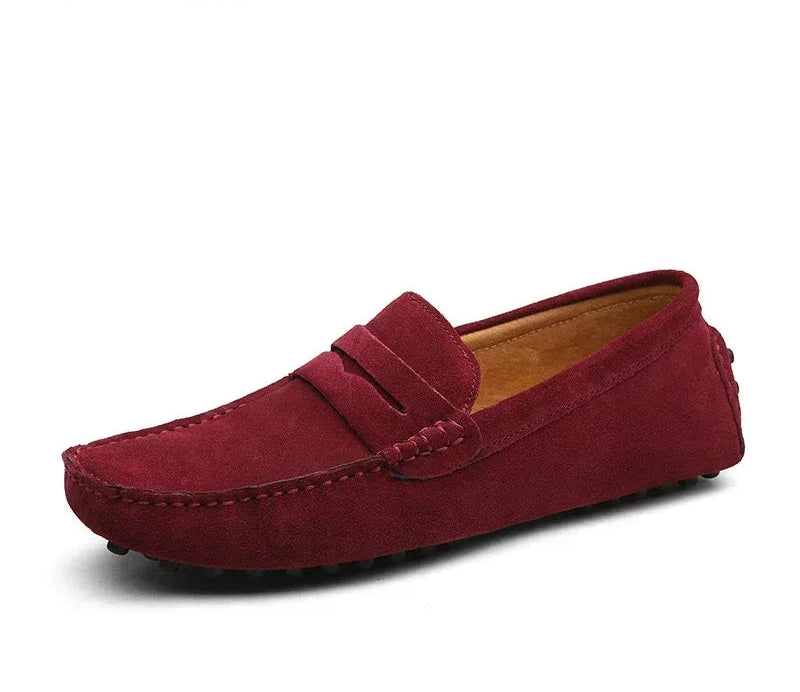 Navy Suede Loafers – Old Money Elegance