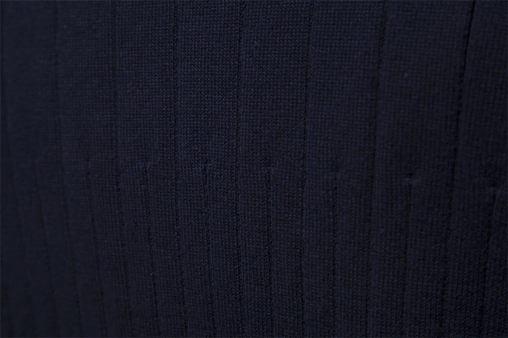 Men’s Half-Zip Cotton Sweater – Mock Neck Knit Pullover, Autumn/Winter Edition