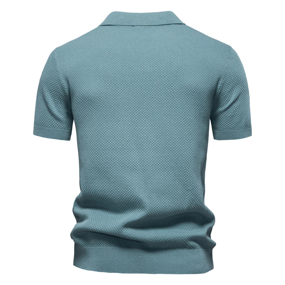 Men's Summer  Polo Shirt Lightweight Stretch