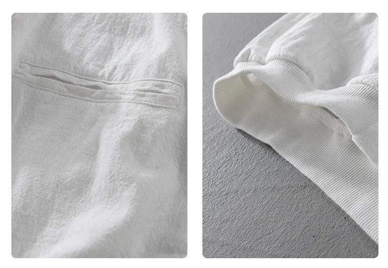 Giacca con cappuccio in lino da uomo – Leggera, casual e confortevole