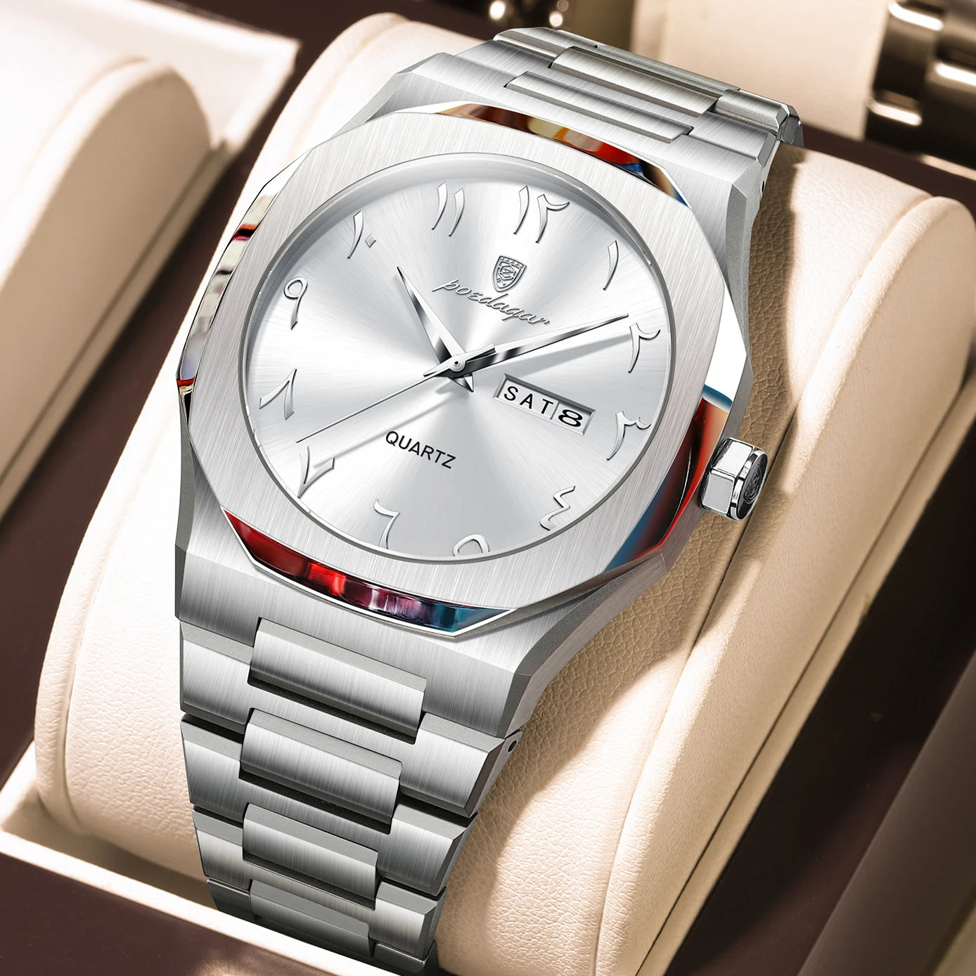 Luxury Watch For Men Waterproof Calendar Wristwatch Quartz