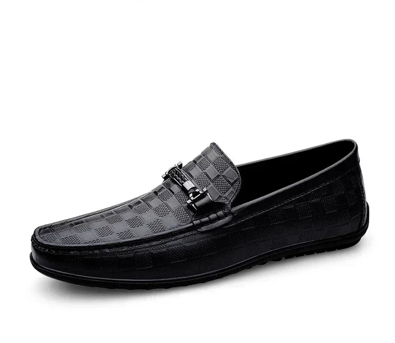 Luxury Leather Loafers Breathable