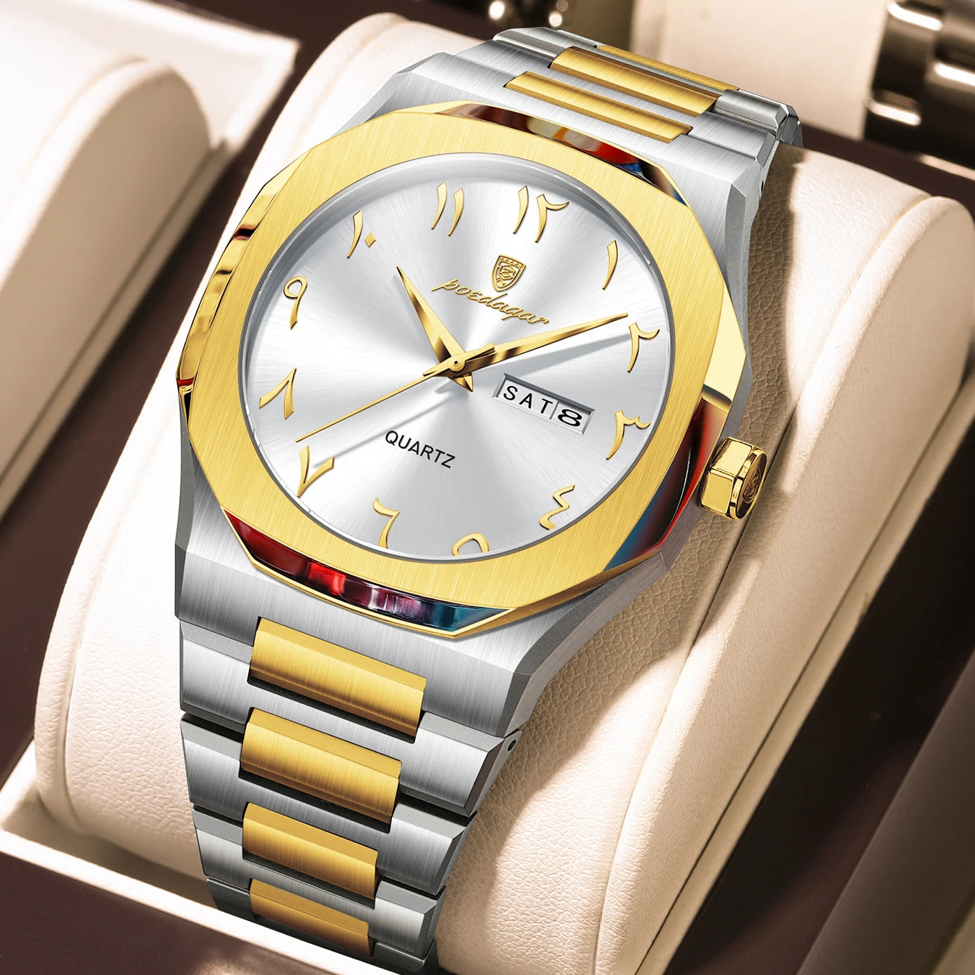 Luxury Watch For Men Waterproof Calendar Wristwatch Quartz