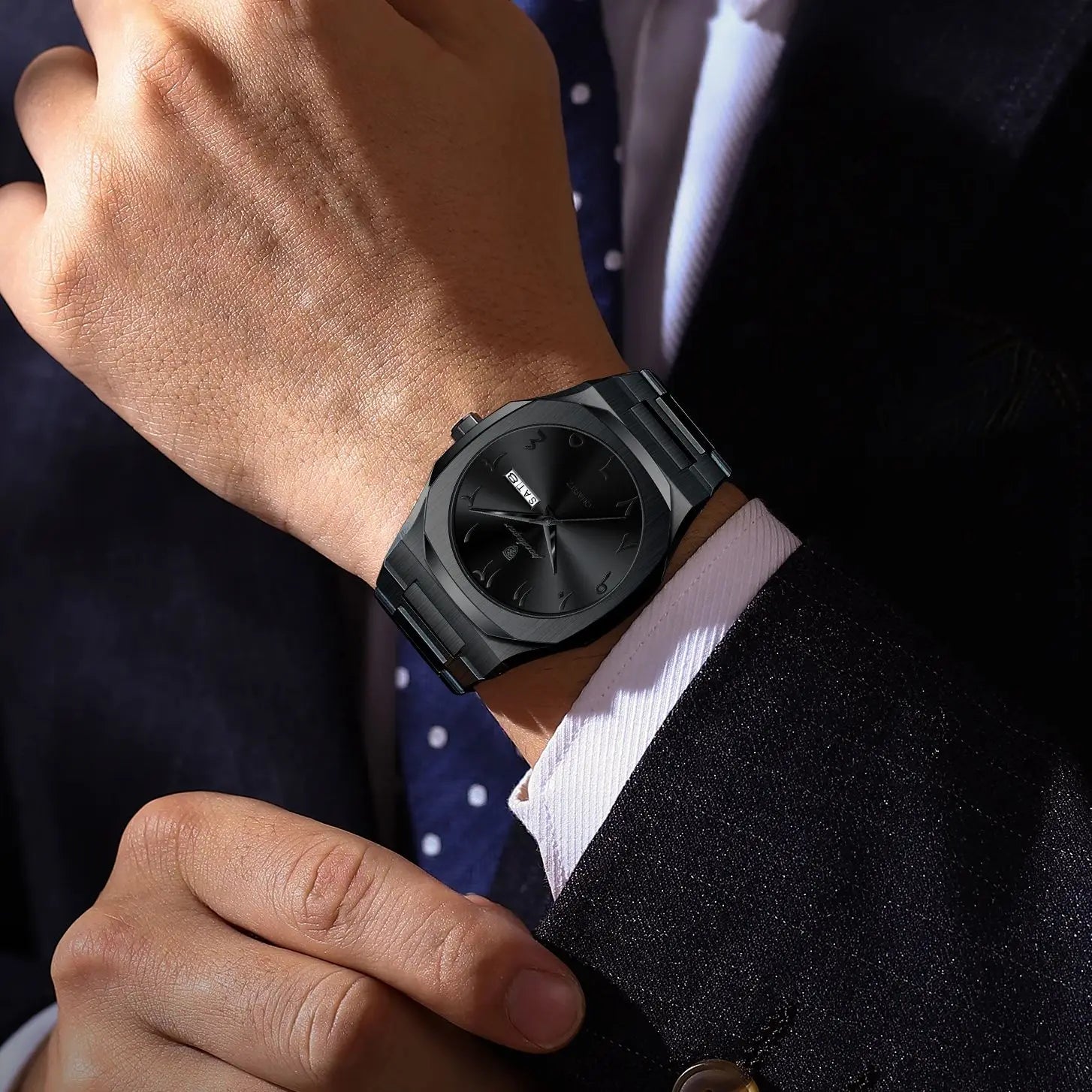 Luxury Watch For Men Waterproof Calendar Wristwatch Quartz