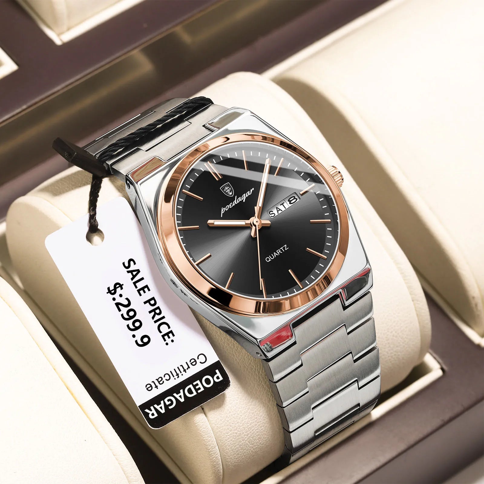 Luxury Quartz Man Wristwatch Sport Men Watches Waterproof Reloj+box