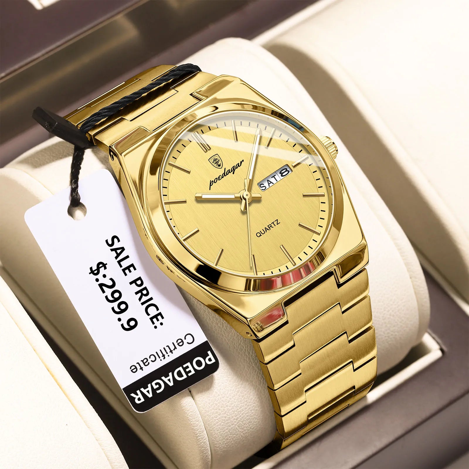 Luxury Quartz Man Wristwatch Sport Men Watches Waterproof Reloj+box