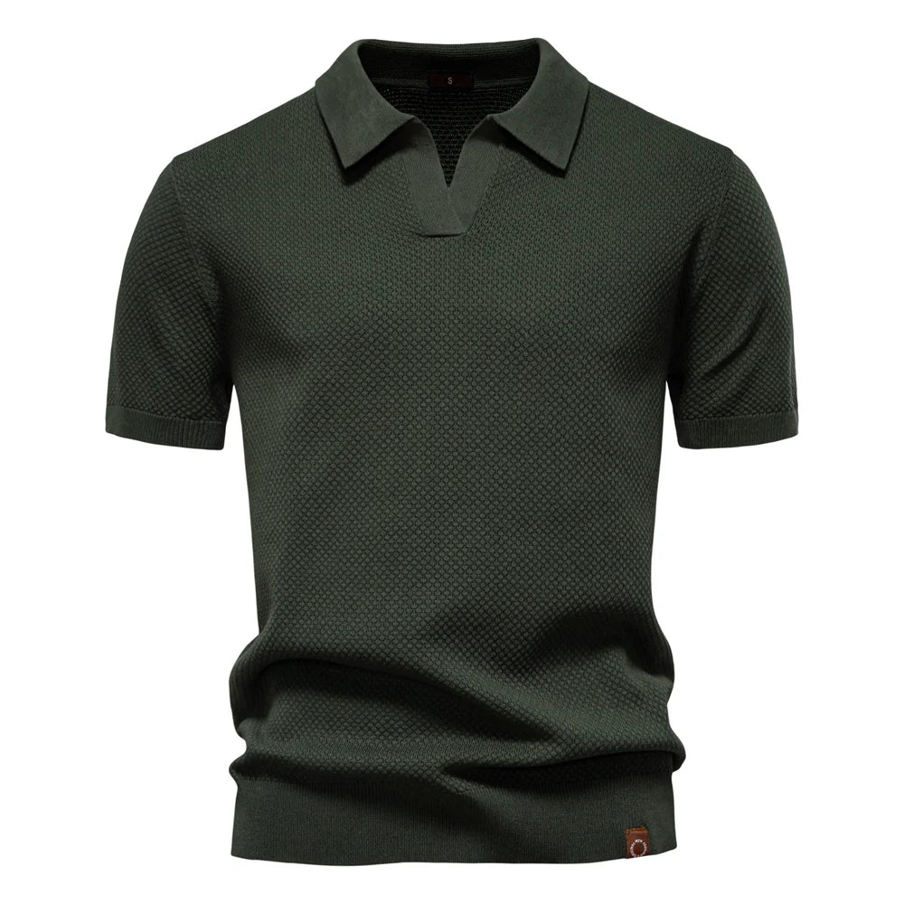 Men's Summer  Polo Shirt Lightweight Stretch
