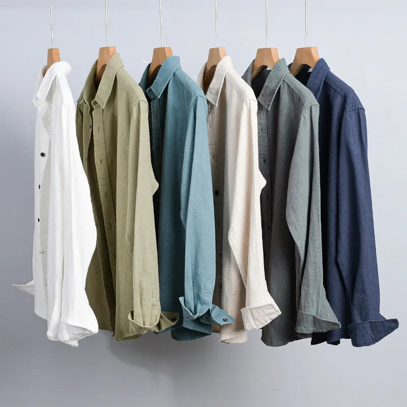 100% Linen Dress Shirt – Casual Luxury for the Modern Gentleman
