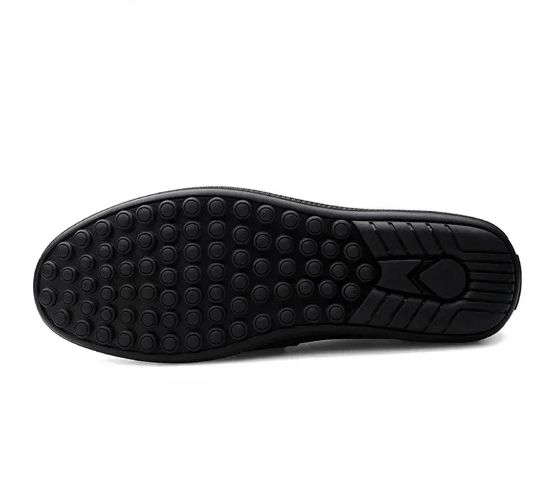 Luxury Leather Loafers Breathable