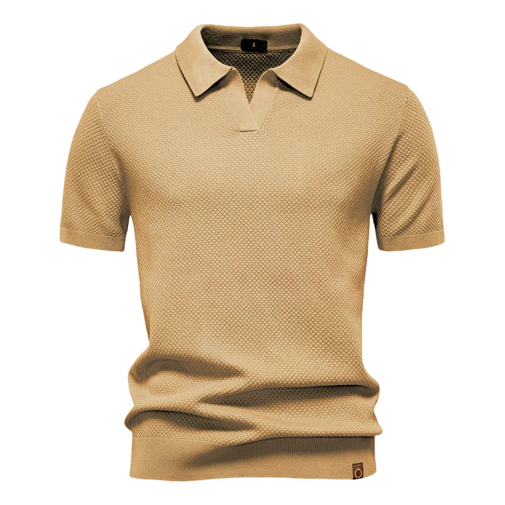 Men's Summer  Polo Shirt Lightweight Stretch