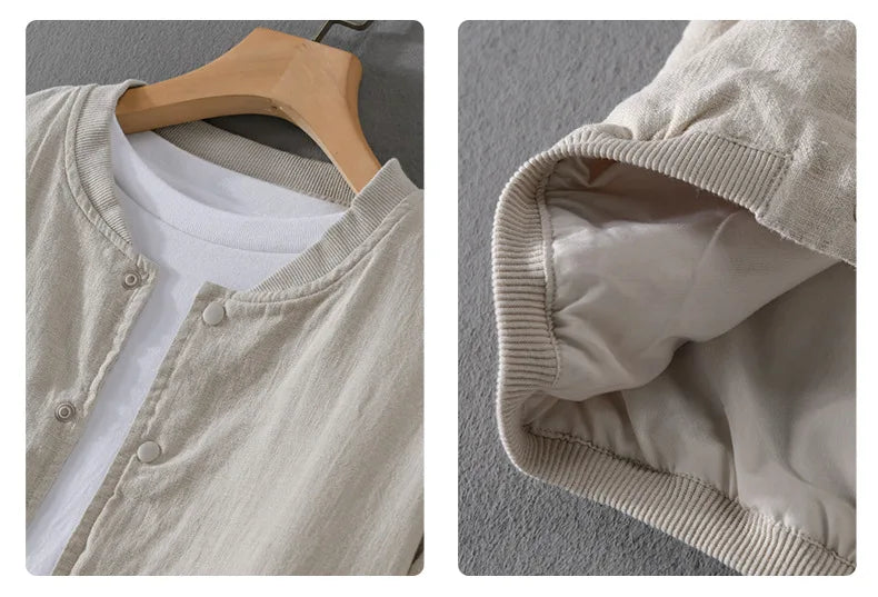 Giacca da uomo in lino 100% - Stile casual leggero