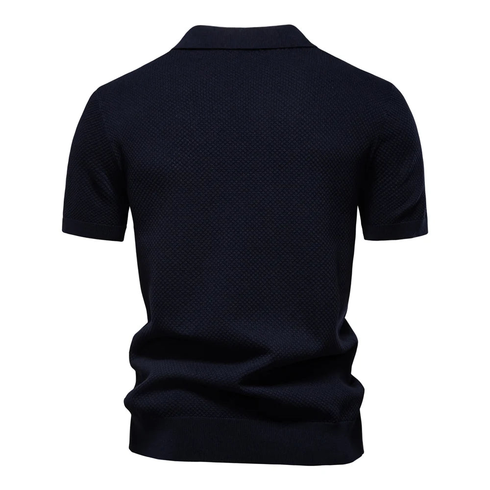 Men's Summer  Polo Shirt Lightweight Stretch
