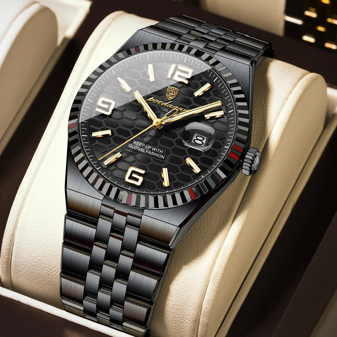 Luxury Men Watch Stainless - Steel Quartz Men's Waterproof