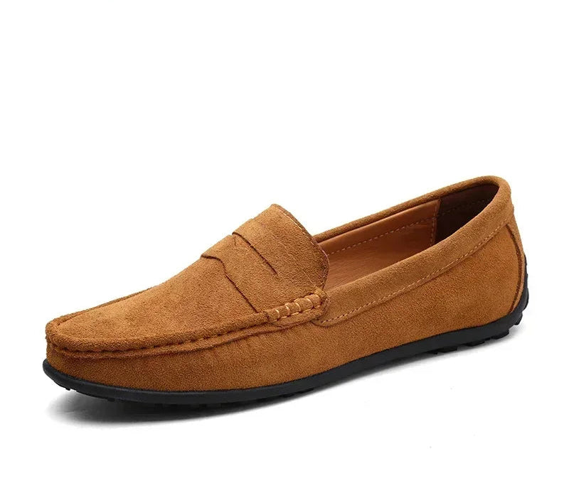 Navy Suede Loafers – Old Money Elegance