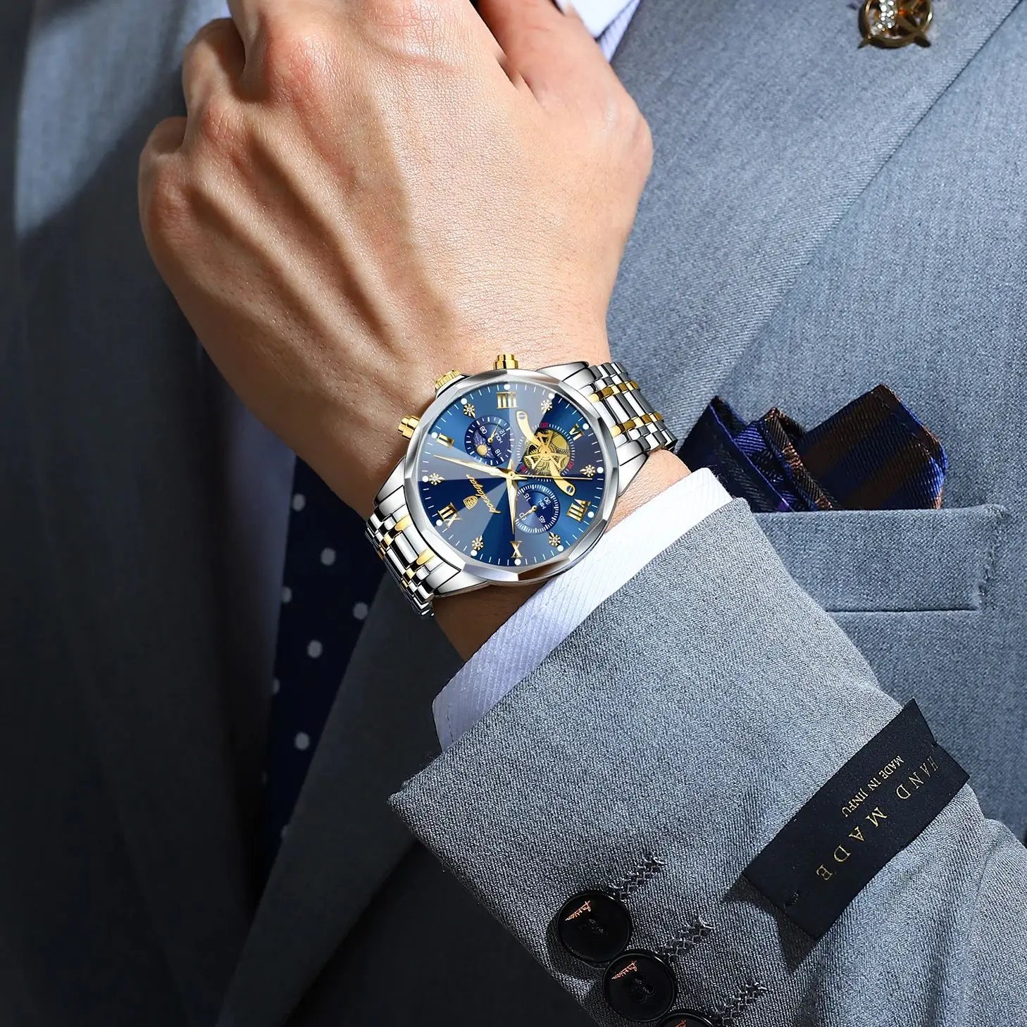 Luxury Men Watch Top Original Waterproof Luminous Chronograph