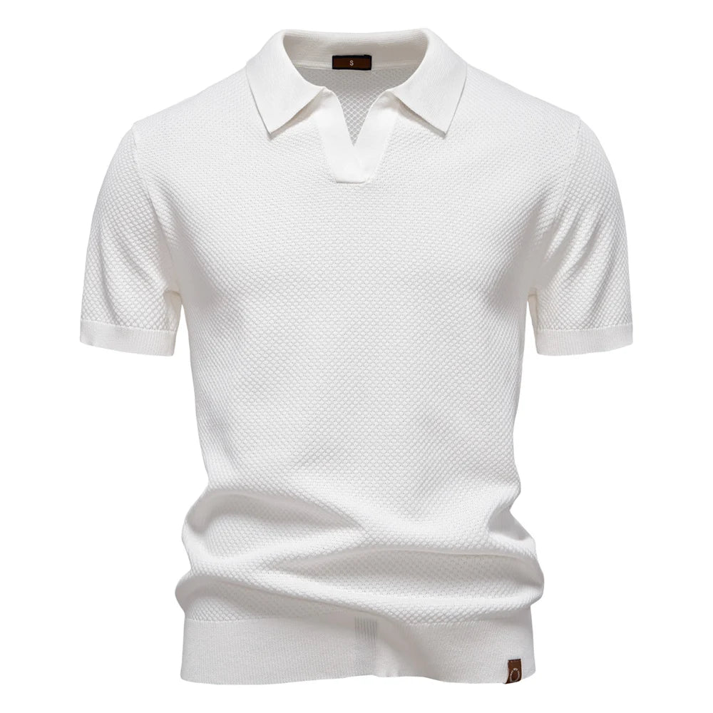 Men's Summer  Polo Shirt Lightweight Stretch