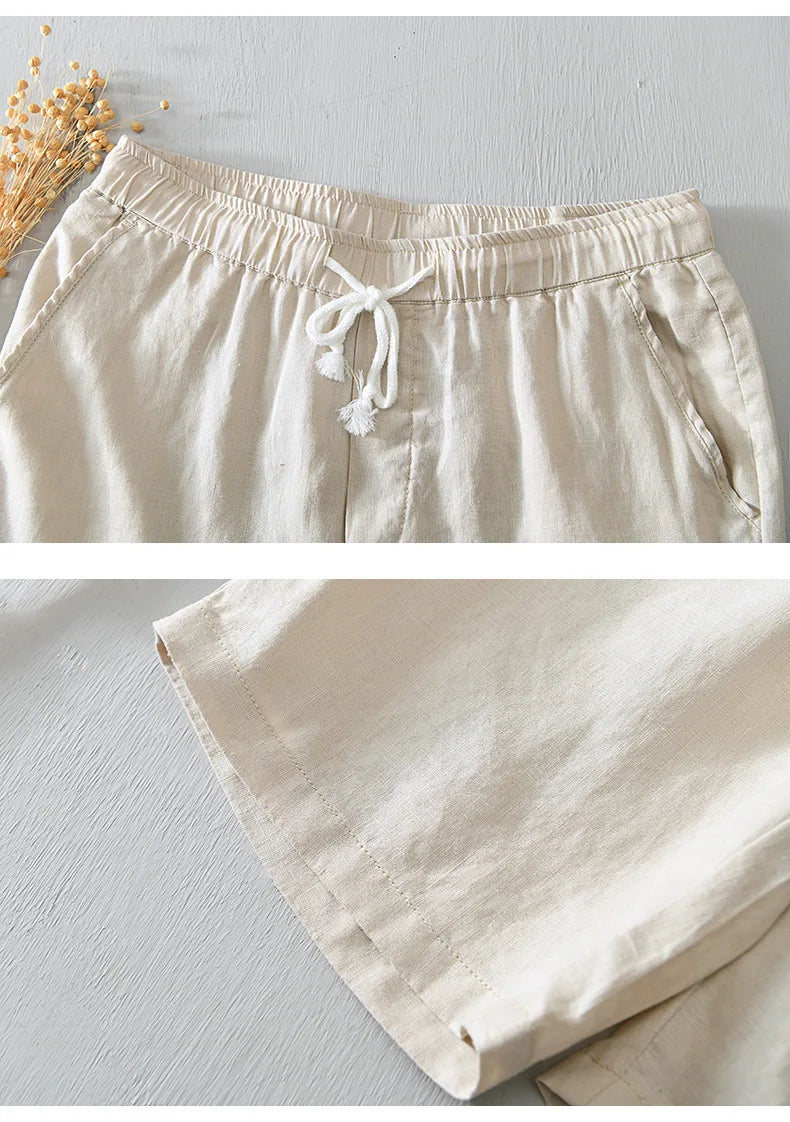 Completo estivo casual traspirante con pantaloncini e camicia a maniche corte per uomo