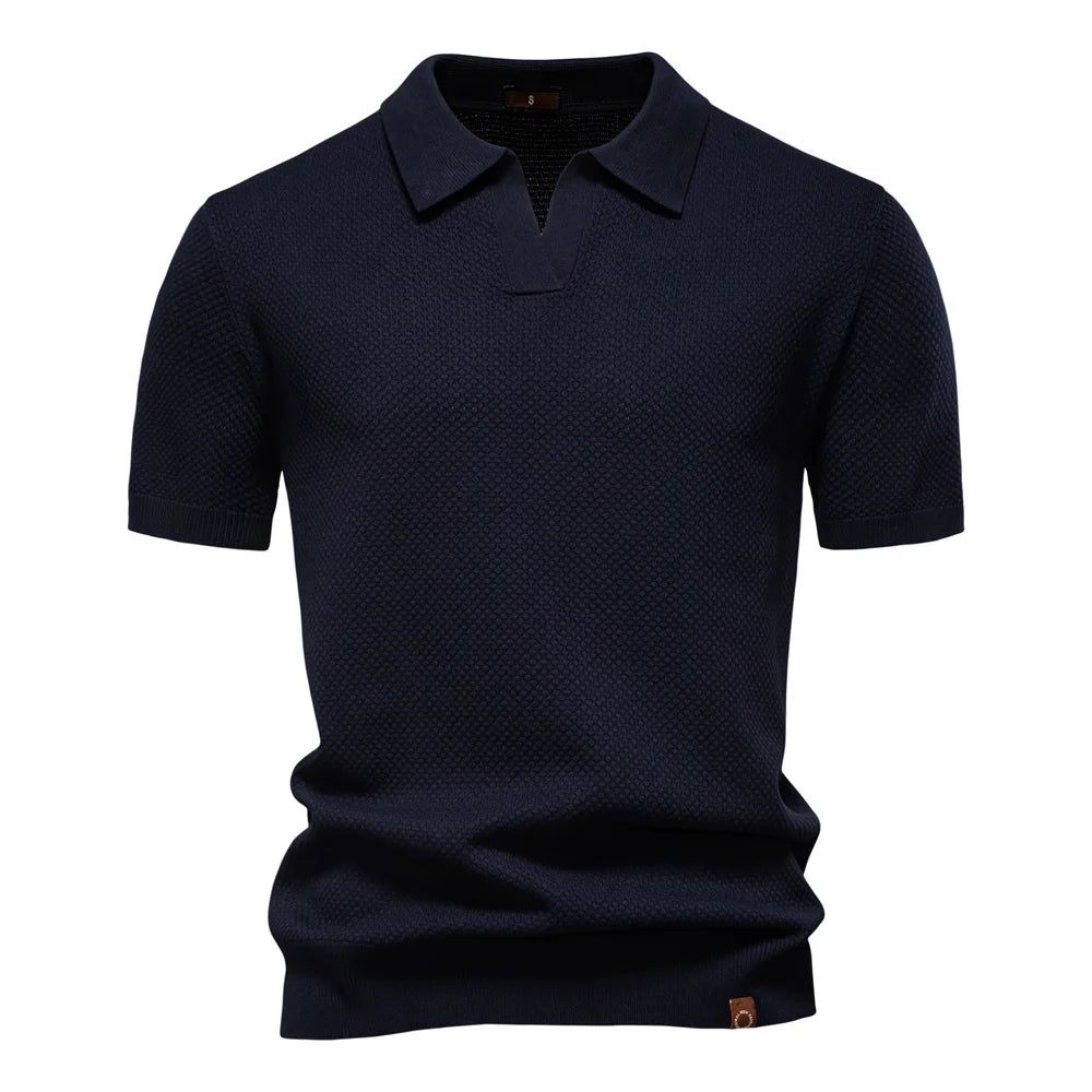Men's Summer  Polo Shirt Lightweight Stretch