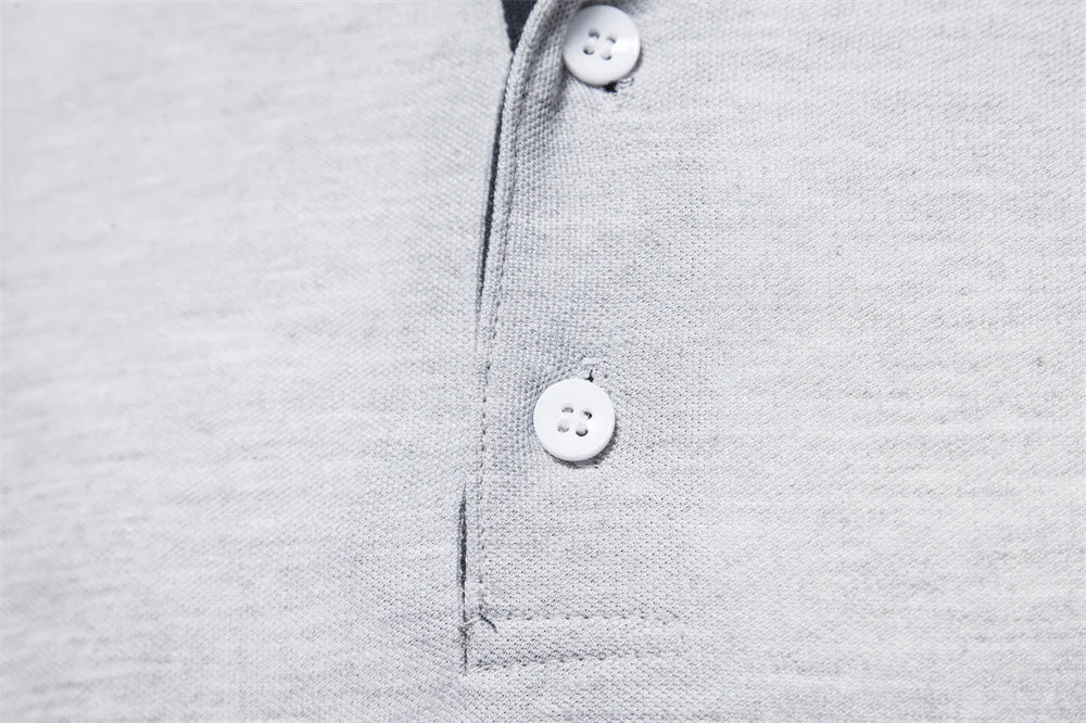 New Men's Embroidery Polo Long Sleeve Social