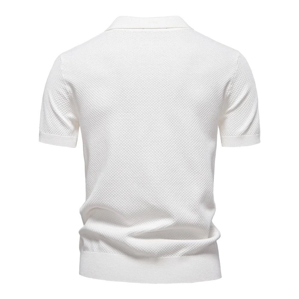 Men's Summer  Polo Shirt Lightweight Stretch