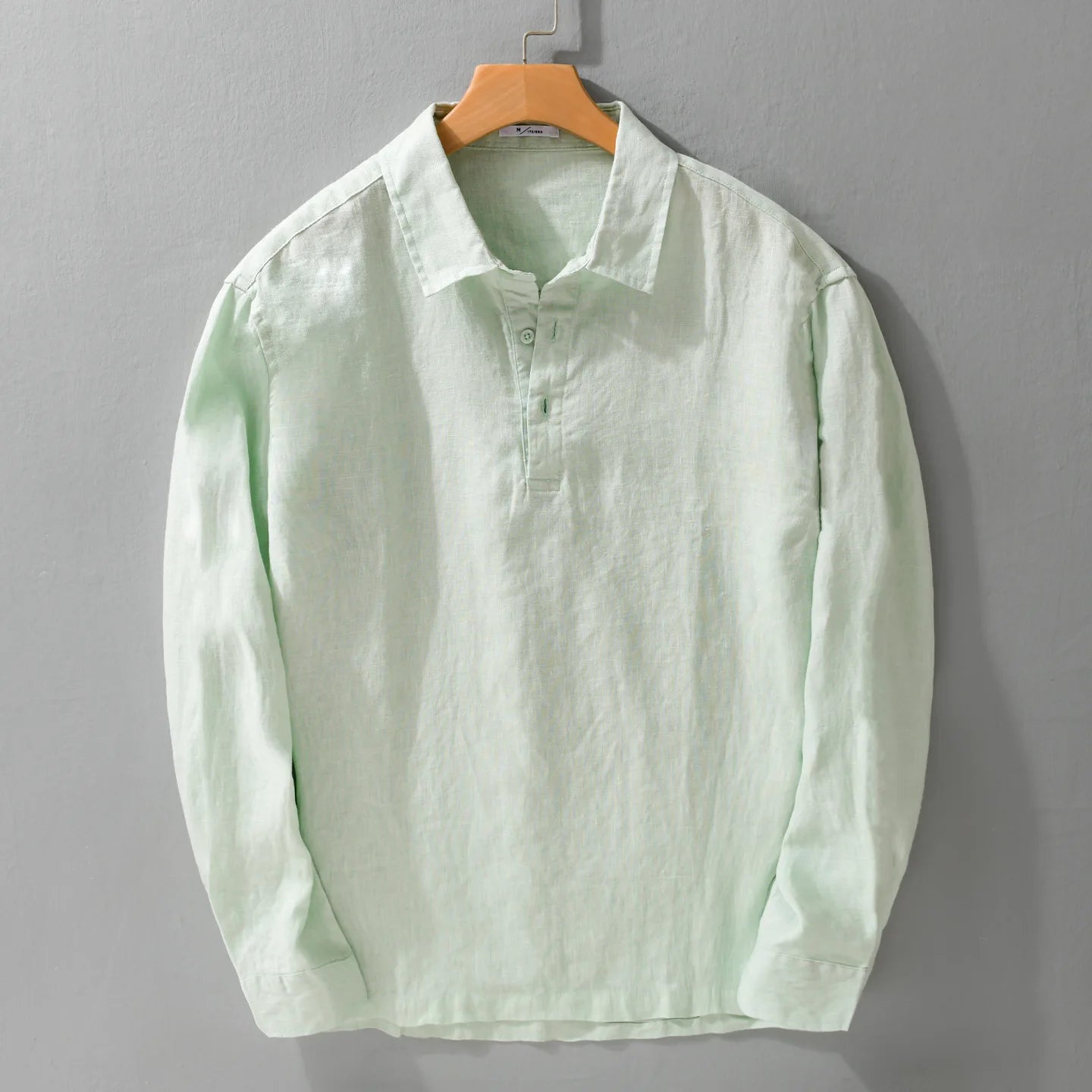 100% Linen Long-Sleeve Shirt – Refined Simplicity