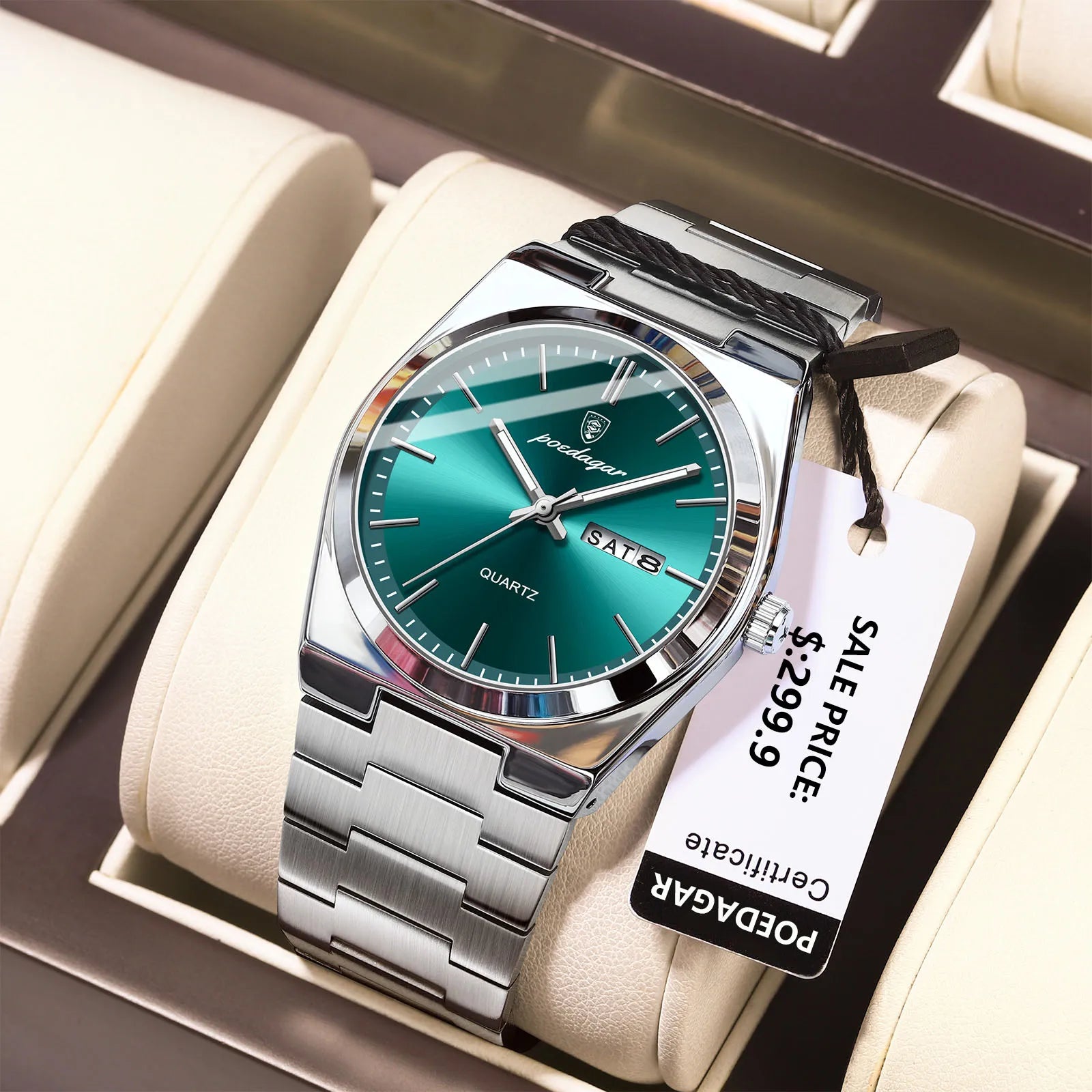 Luxury Quartz Man Wristwatch Sport Men Watches Waterproof Reloj+box