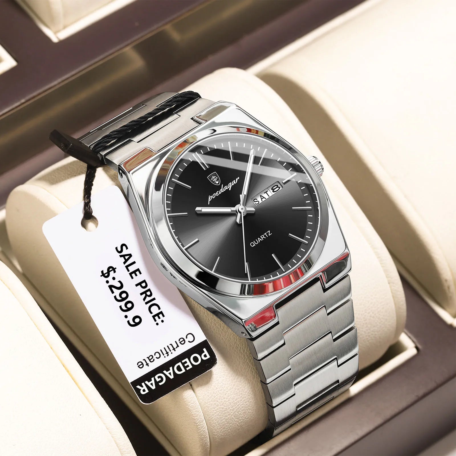 Luxury Quartz Man Wristwatch Sport Men Watches Waterproof Reloj+box