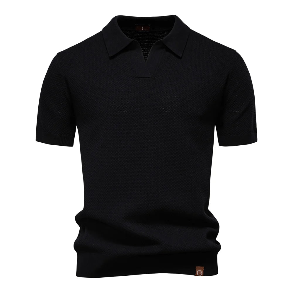 Men's Summer  Polo Shirt Lightweight Stretch
