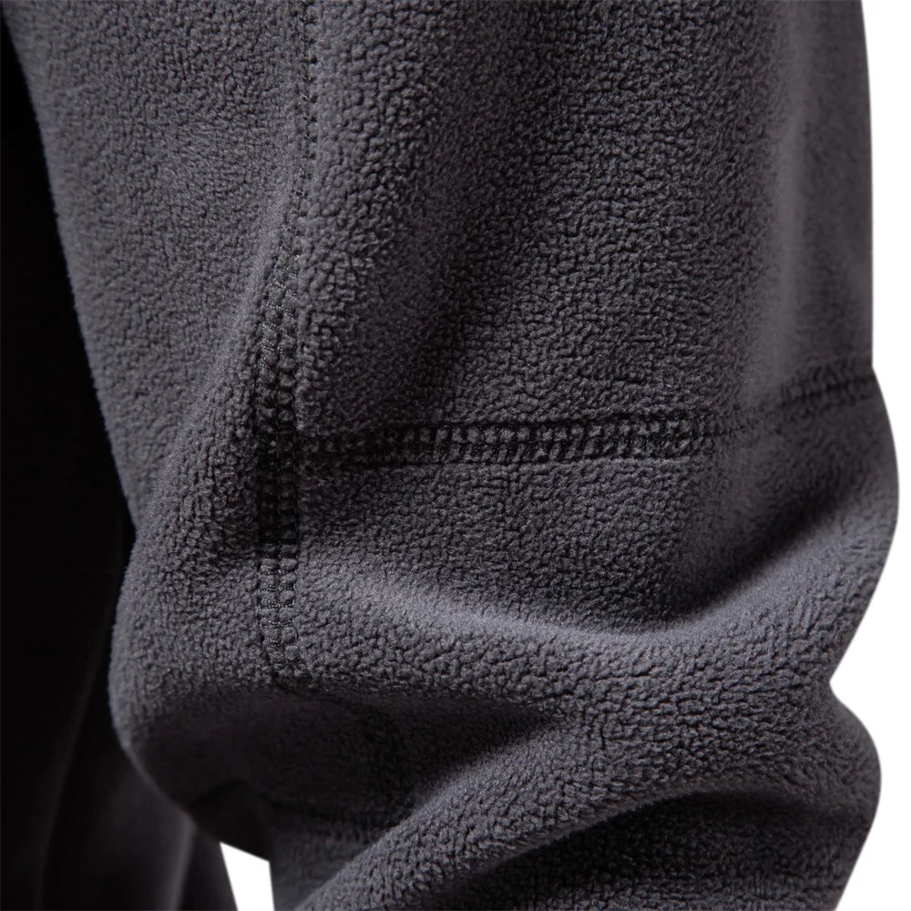 Men’s Fleece Zip Pullover Jacket – Thick Warm Soft Shell, Premium Winter Wear