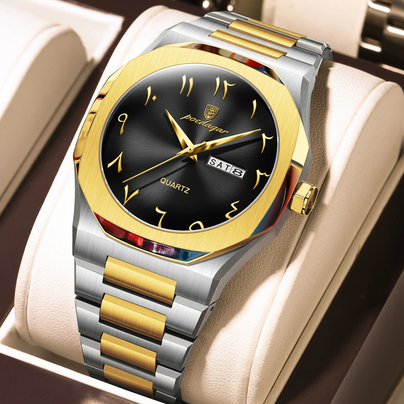 Luxury Watch For Men Waterproof Calendar Wristwatch Quartz