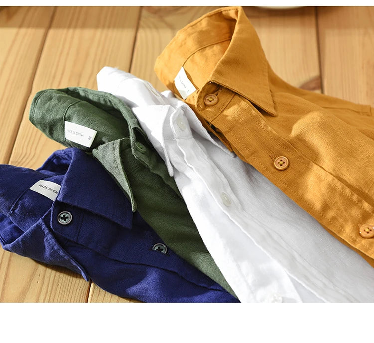 100% Linen Casual Shirt– Effortless Old Money Style