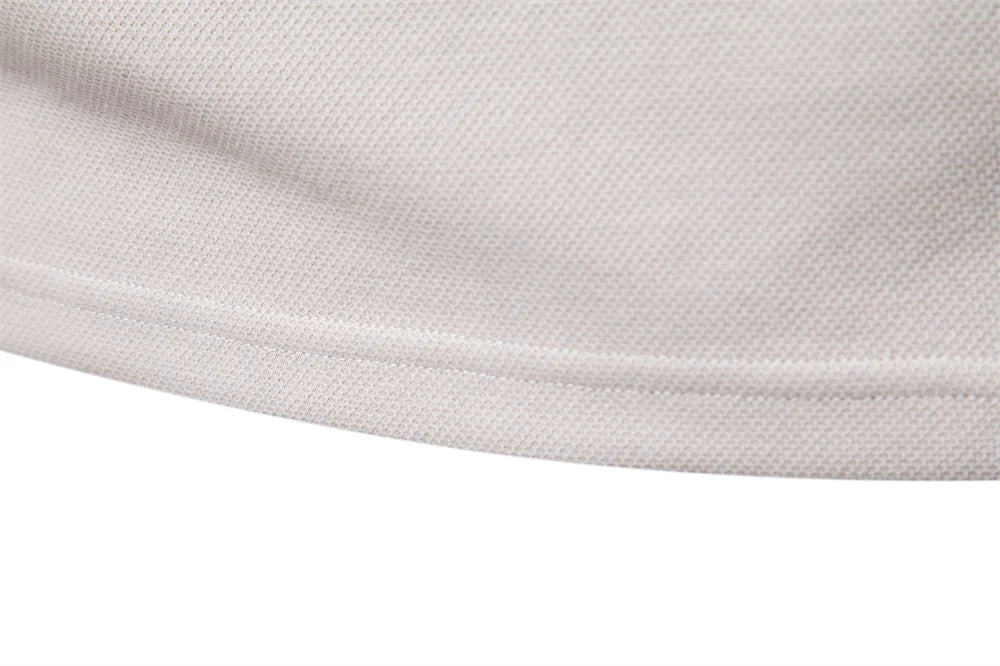 Embroidery Polo Shirt for Men Fashion Neck Turn Down Collar Social Polo Shirts Luxury Golf Shirt