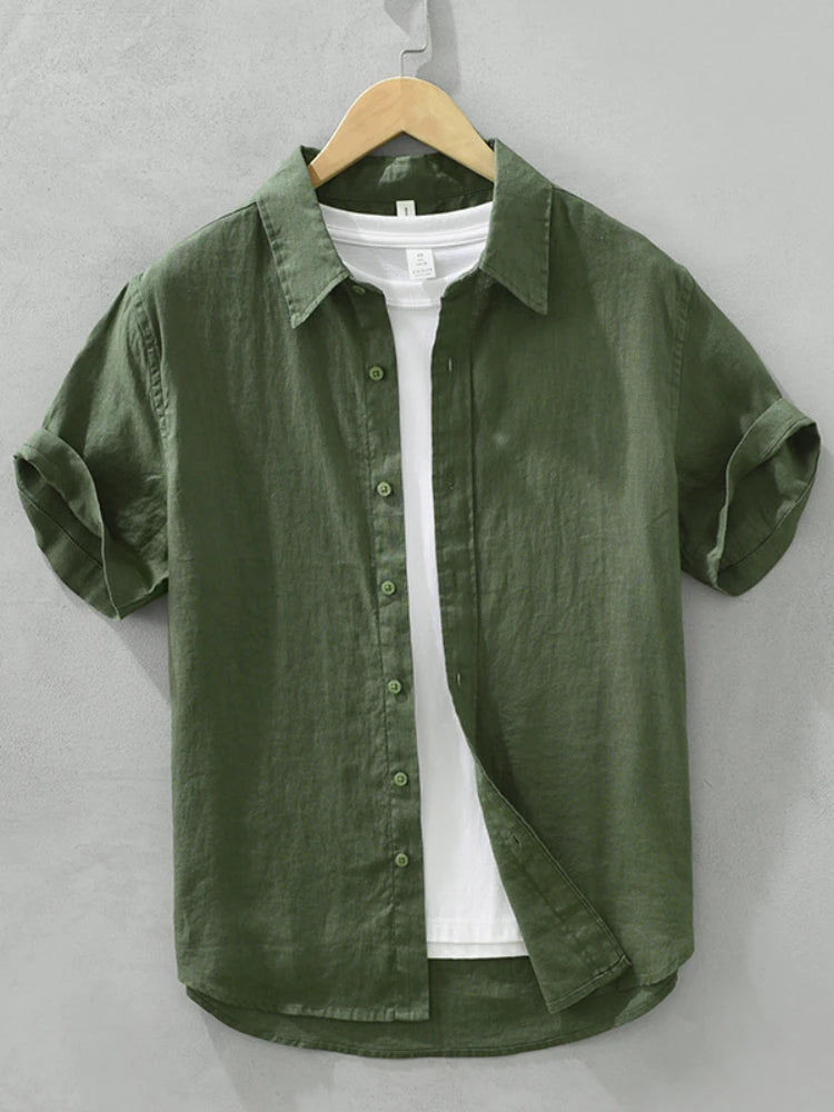 100% Linen Casual Shirt– Effortless Old Money Style