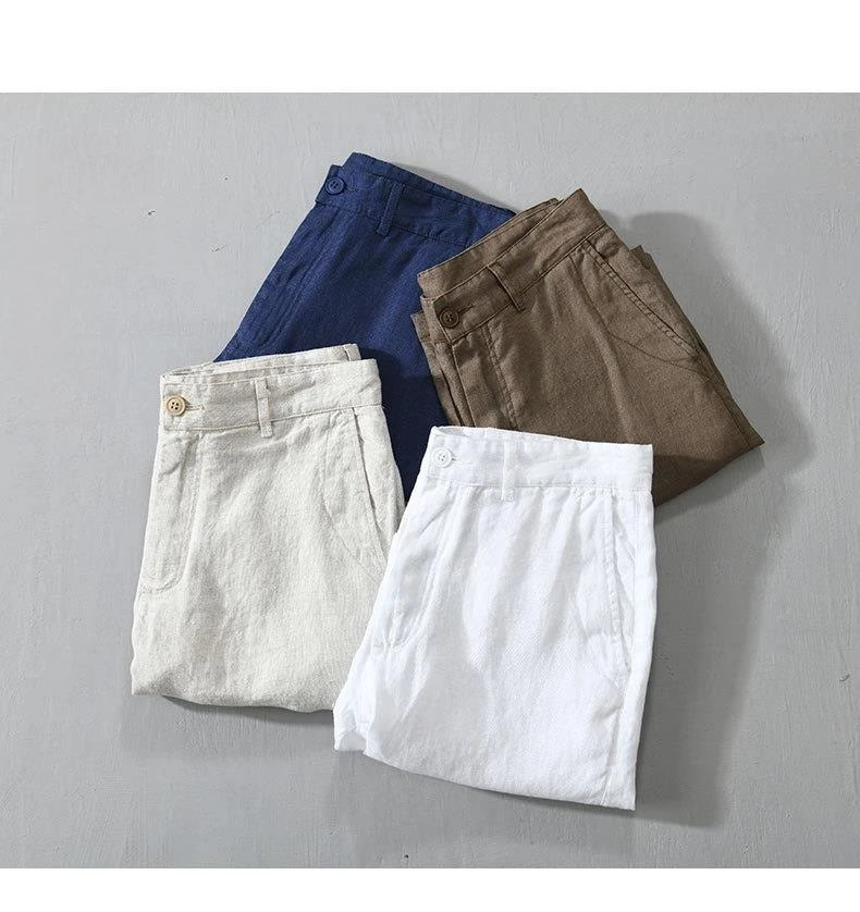 Completo estivo casual traspirante con pantaloncini e camicia a maniche corte per uomo