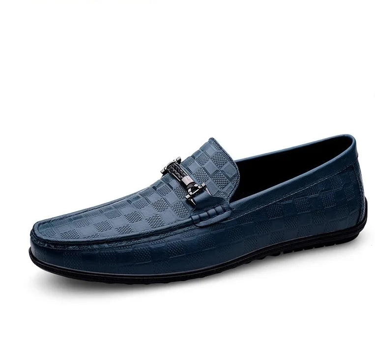 Luxury Leather Loafers Breathable