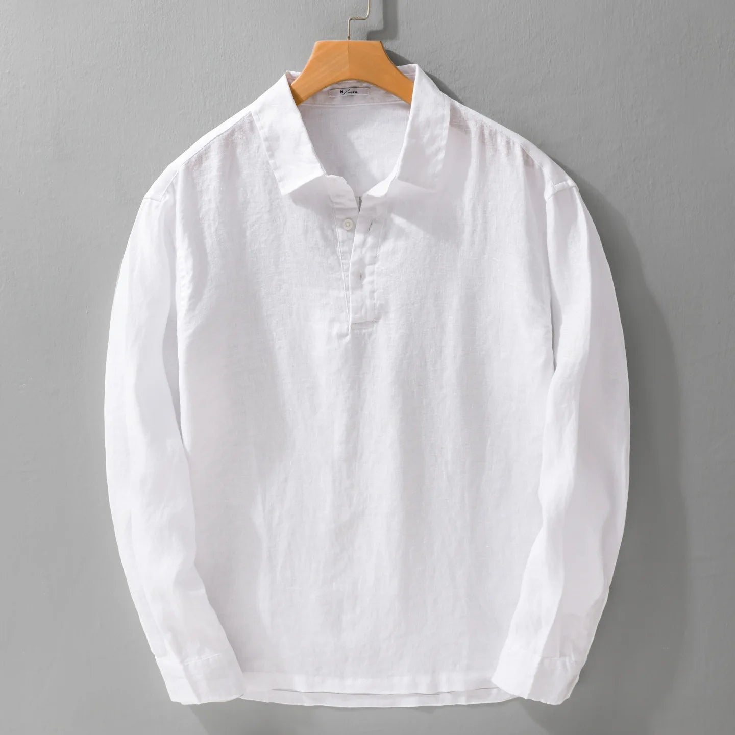 100% Linen Long-Sleeve Shirt – Refined Simplicity