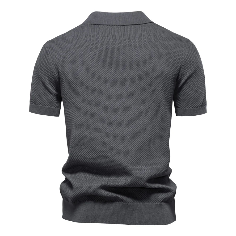 Men's Summer  Polo Shirt Lightweight Stretch