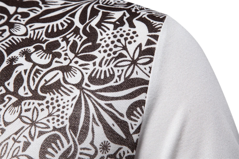 Men's Short Sleeve Polo Shirt, Gradient Printed, Summer Fashion, New Design