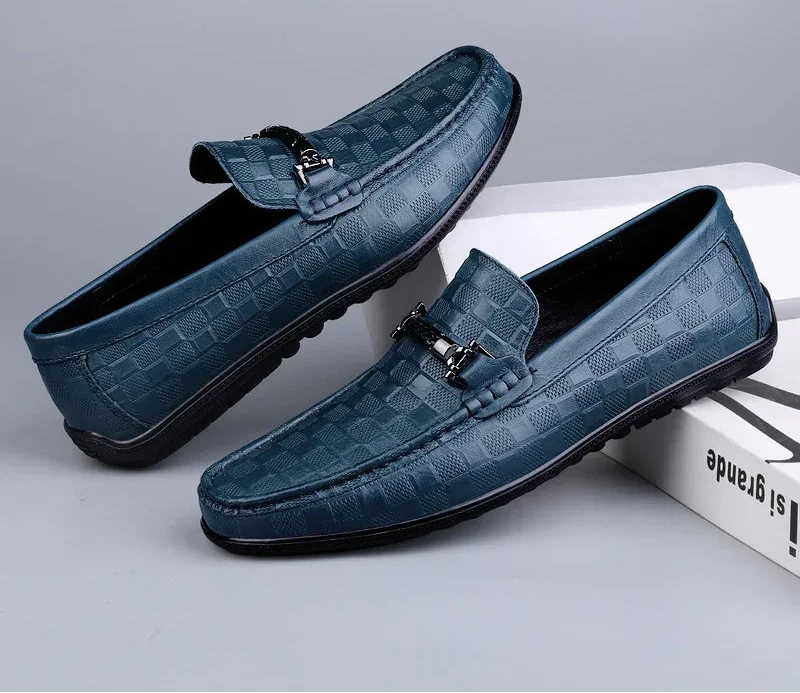 Luxury Leather Loafers Breathable