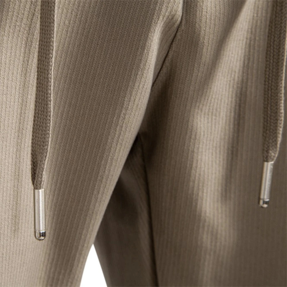 Pantaloni antivento pesanti da uomo: caldi, elastici in vita, comodi e casual per l'inverno