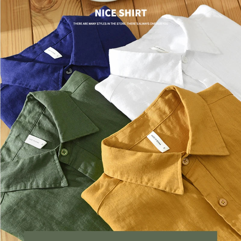 100% Linen Casual Shirt– Effortless Old Money Style