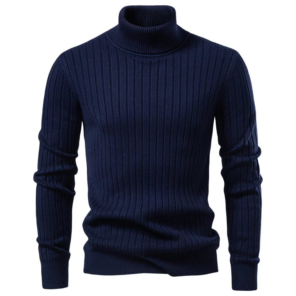 Men's Turtleneck Sweater High Quality Sweater