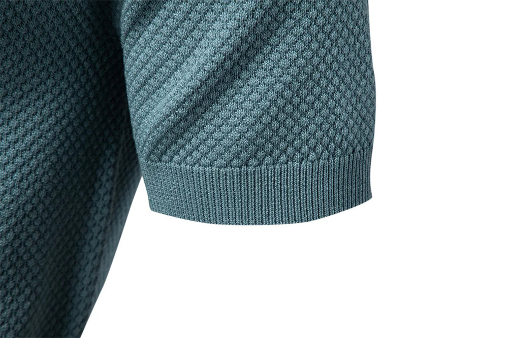 Men's Summer  Polo Shirt Lightweight Stretch