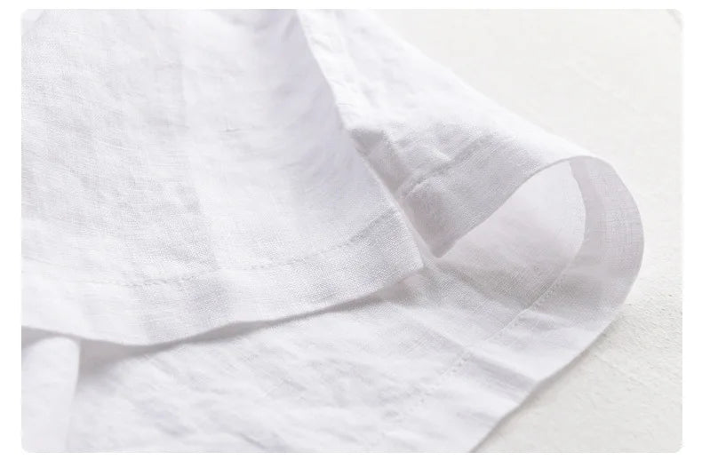 100% Linen Long-Sleeve Shirt – Refined Simplicity
