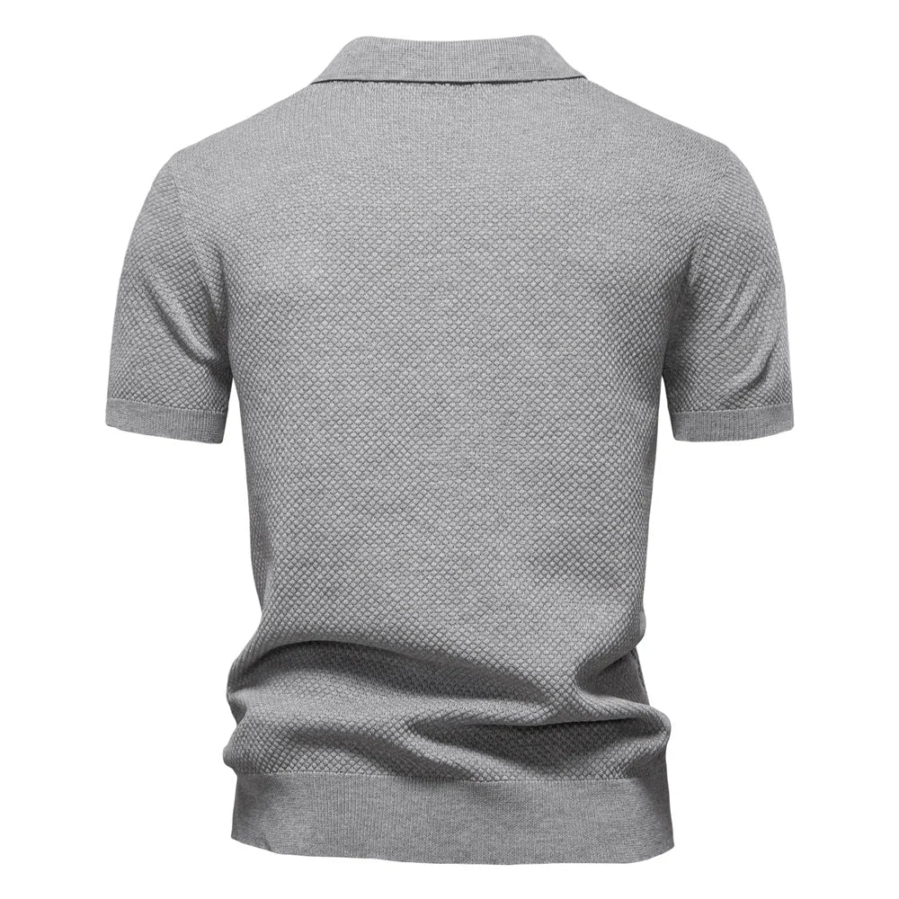 Men's Summer  Polo Shirt Lightweight Stretch
